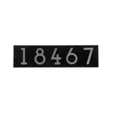 Whitehall Floating Stand-Off Horizontal House Number Personalized Sign, 5 Numbers - Black/Silver