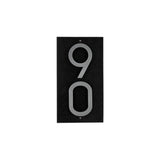 Whitehall Floating Stand-Off Vertical House Number Personalized Sign, 2 Numbers - Black/Silver