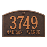Whitehall Cape Charles Standard Wall 2-Line Personalized Address Plaque - Oil-Rubbed Bronze