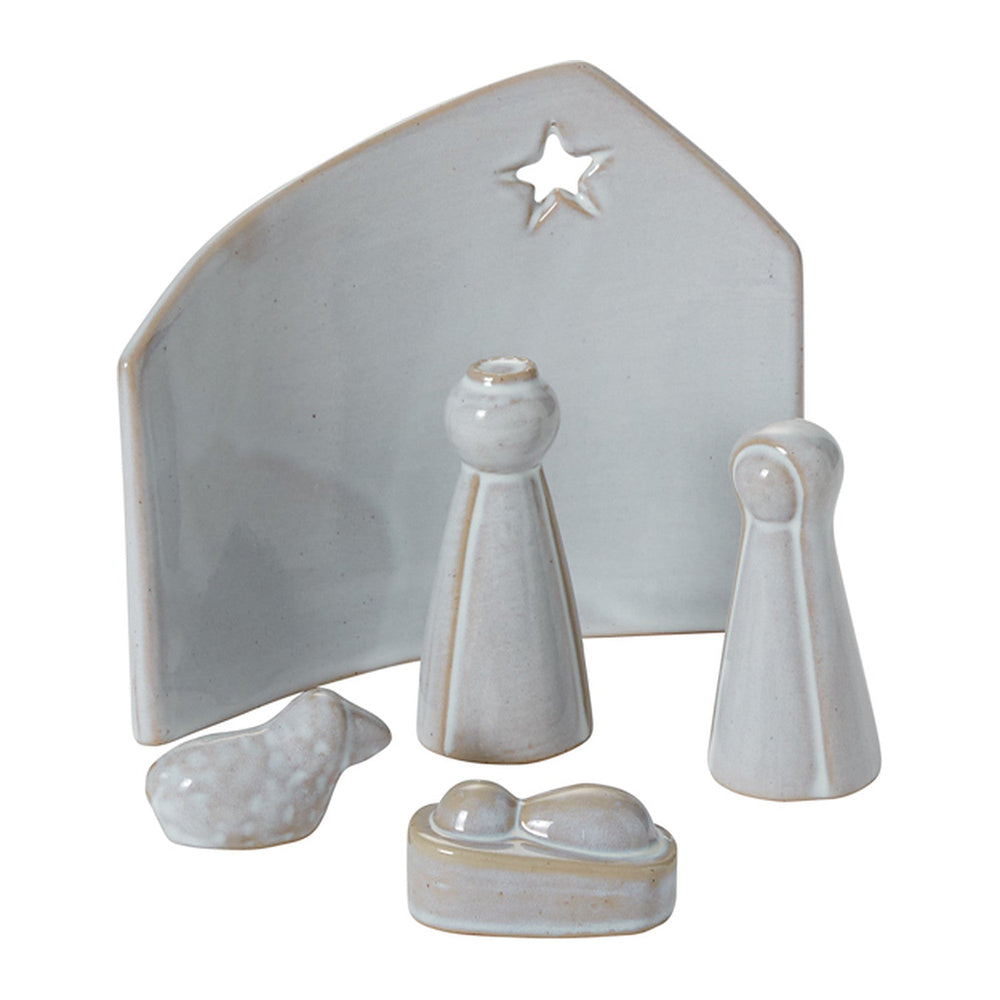 Claro Ceramic Nativity Set of 5 By Accent Decor
