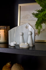 Claro Ceramic Nativity Set of 5 By Accent Decor
