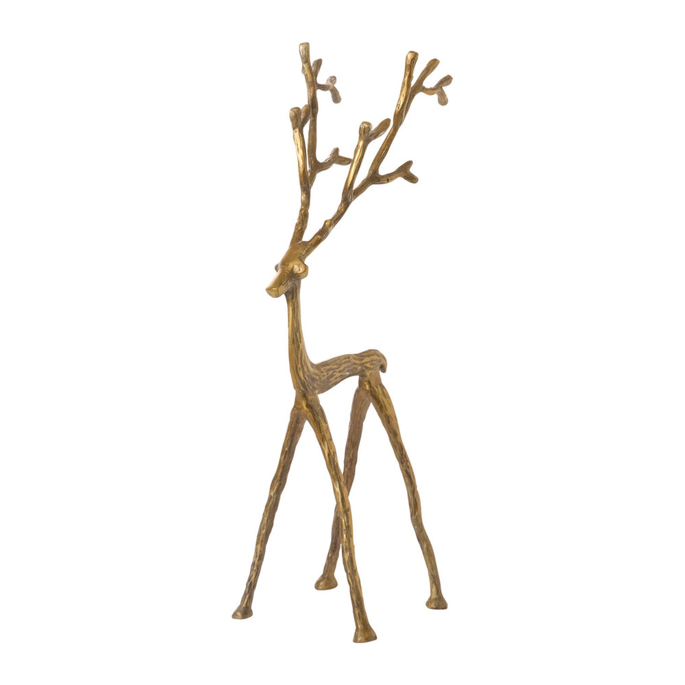 Kingly Reindeer Metal Decorative Figurines By Accent Decor