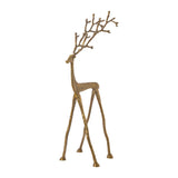 Kingly Reindeer Metal Decorative Figurines By Accent Decor