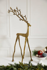 Kingly Reindeer Metal Decorative Figurines By Accent Decor