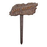 Whitehall TLC Garden Lawn Personalized Plaque - Antique Copper