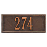 Whitehall Hartford Mini Wall 1-Line Personalized Address Plaque - Oil-Rubbed Bronze
