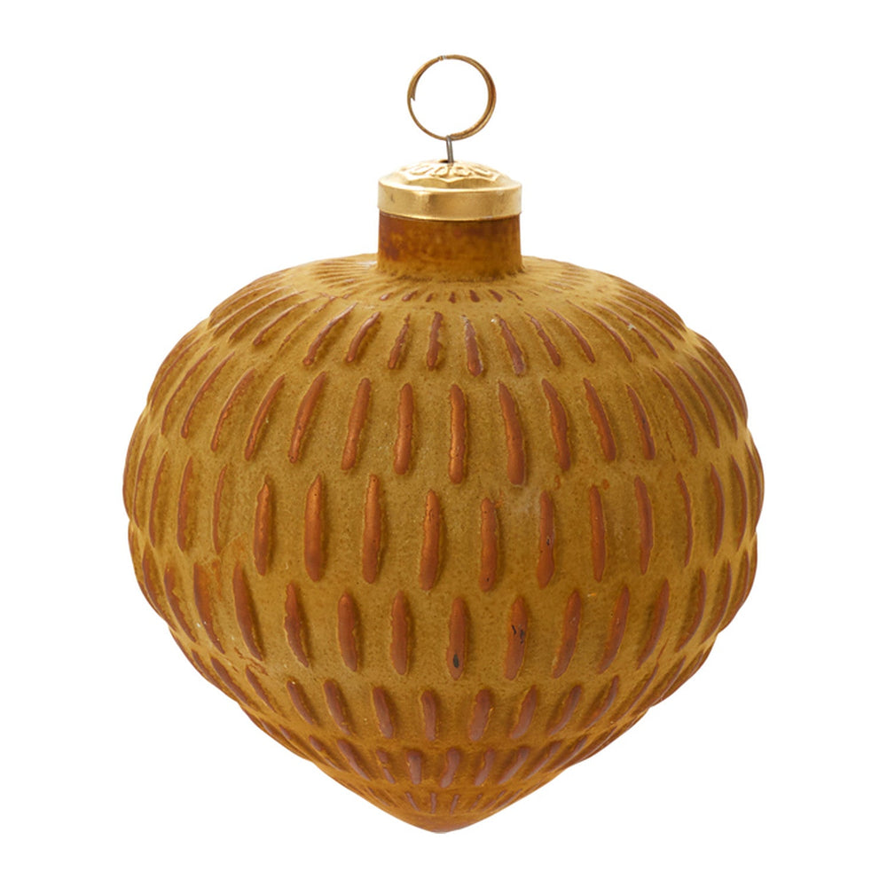 Nutmeg Glass Ornaments By Accent Decor