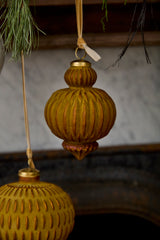Nutmeg Glass Ornaments By Accent Decor