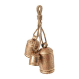 Gathered Hanging Metal Decorative Bell By Accent Decor
