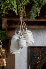 Gathered Hanging Metal Decorative Bell By Accent Decor