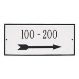 Whitehall Hartford Standard Wall 2-Line Personalized Address Plaque
