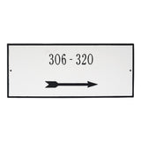 Whitehall Hartford Estate Wall 2-Line Personalized Address Plaque