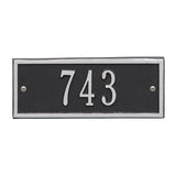 Whitehall Hartford Petite Wall 1-Line Personalized Address Plaque - Black/Silver