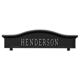 Whitehall Two Sided Personalized Topper - Black/Silver