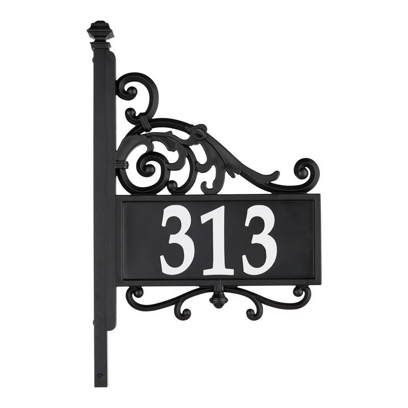 Whitehall Nite Bright Reflective Address Post Personalized Sign - Acanthus