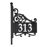 Whitehall Nite Bright Reflective Address Post Personalized Sign - Acanthus