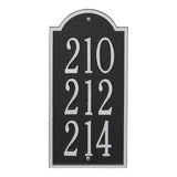 Whitehall New Bedford Wall 3-Line Personalized Commercial Plaque - Black/Silver