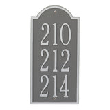 Whitehall New Bedford Wall 3-Line Personalized Commercial Plaque - Pewter/Silver