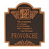Whitehall Emerson Monogram Personalized Plaque - Oil-Rubbed Bronze