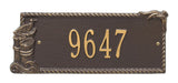 Whitehall Seagull Rectangle Personalized Plaque - Bronze/Gold