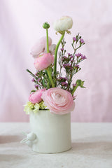 Peeking Bunny Ceramic Pot By Accent Decor