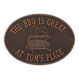 Whitehall Grill Personalized Plaque - Antique Copper