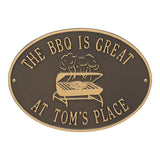 Whitehall Grill Personalized Plaque - Bronze/Gold