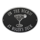 Whitehall Margarita Personalized Plaque - Black/Silver