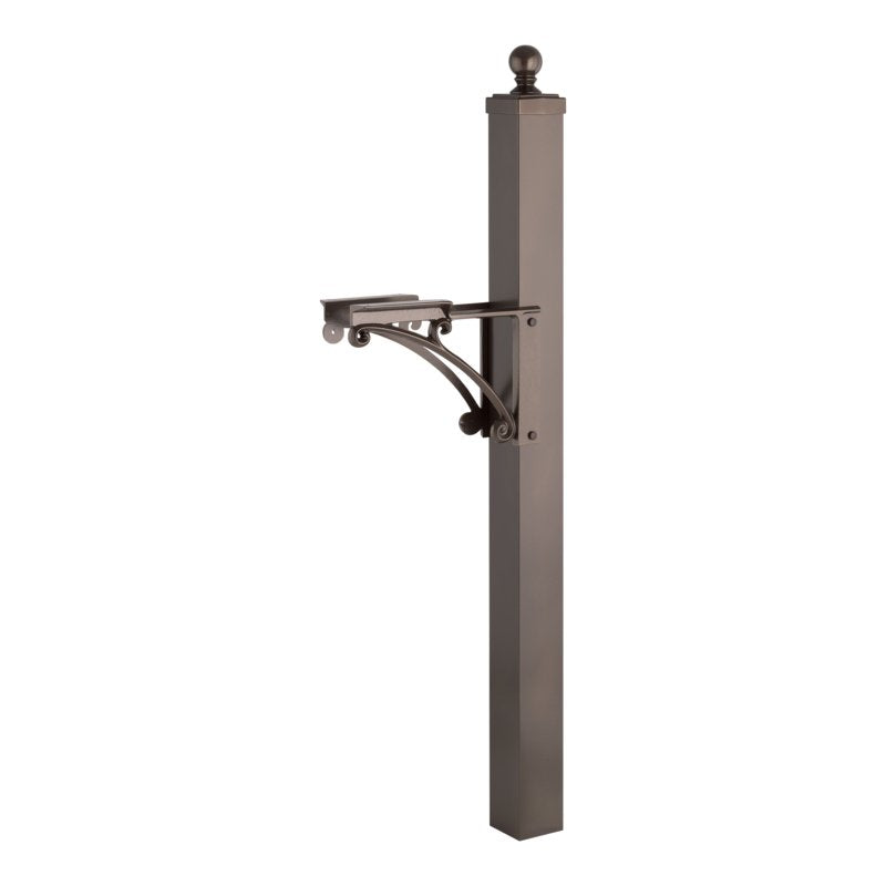 Whitehall Deluxe Post & Brackets with Ball Finial - Bronze