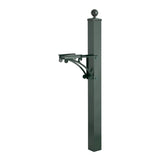 Whitehall Deluxe Post & Brackets with Ball Finial - Green