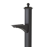 Whitehall Balmoral Post & Bracket with Ball Finial - Black
