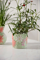 Linton Hand-Painted Glossy Pot By Accent Decor