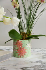 Linton Hand-Painted Glossy Pot By Accent Decor