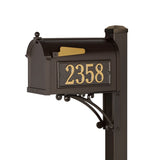 Whitehall Superior Mailbox Package Personalized Plaque - Bronze