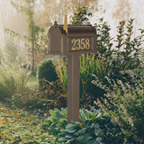 Whitehall Premium Mailbox Package Personalized Plaque - lifestyle