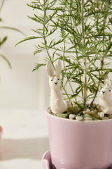 Thumper Hand-Painted Glossy Plant Sticks (Set of 2) By Accent Decor