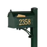 Whitehall Superior Mailbox Package Personalized Plaque - Green