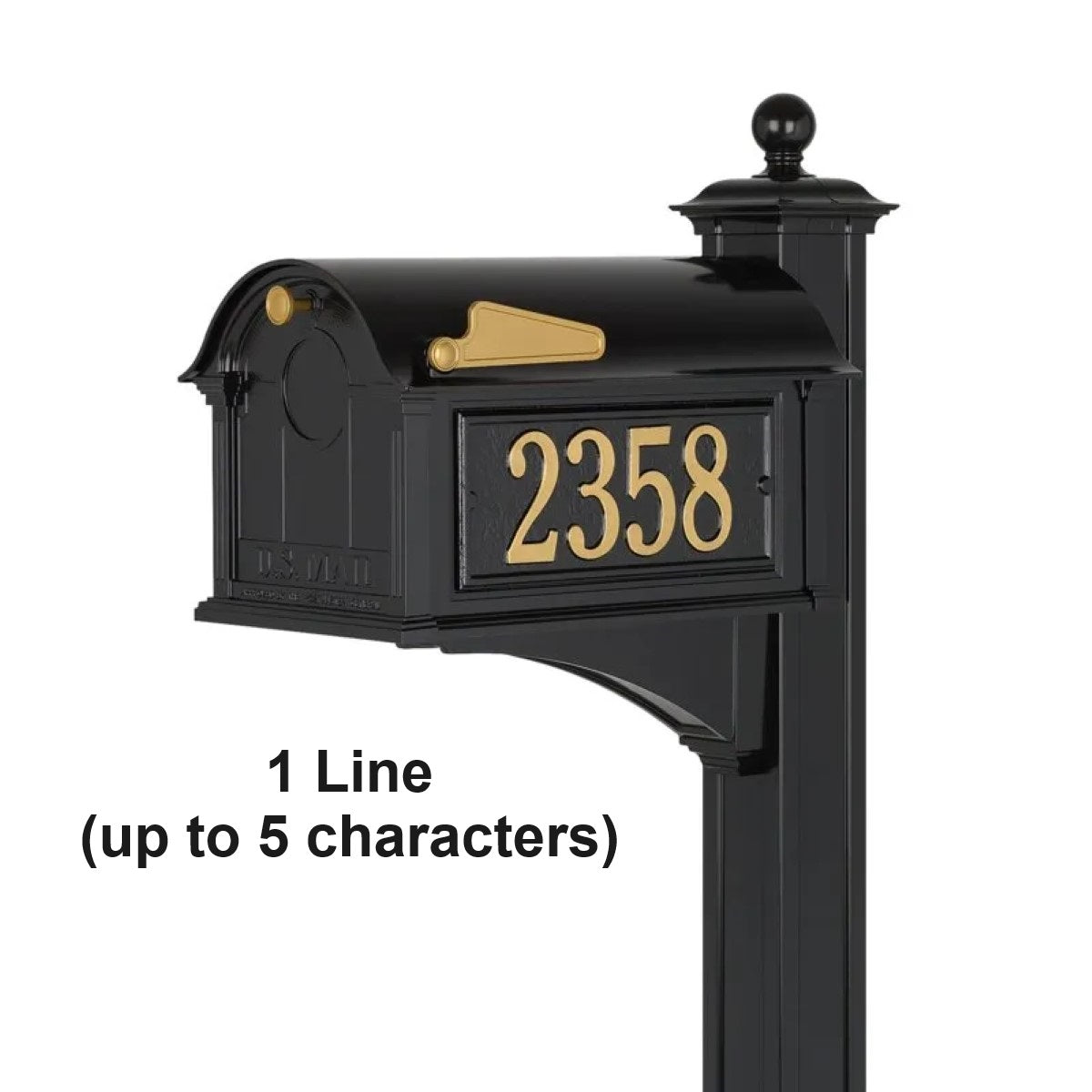 Whitehall Products Personalized Mailbox Side Plaques (5 Styles)