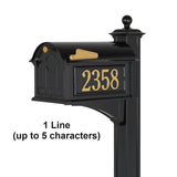 Whitehall Products Personalized Mailbox Side Plaques (5 Styles)
