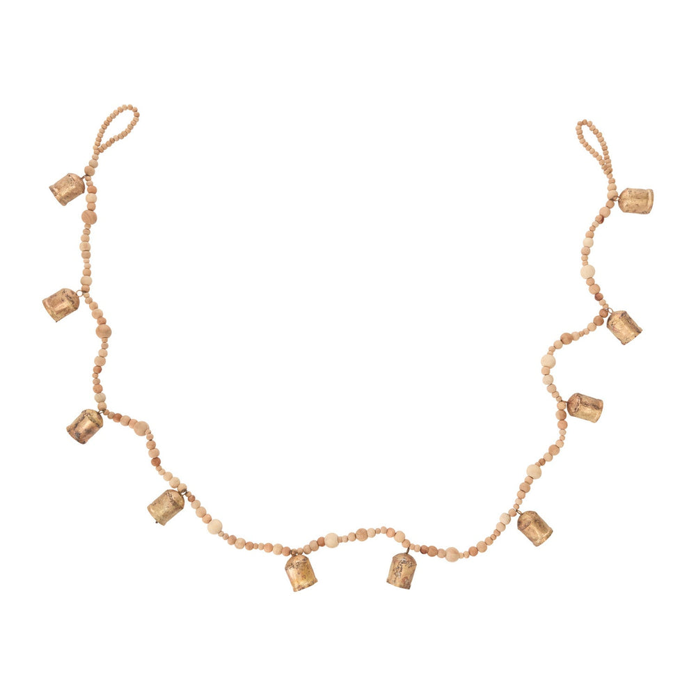 Bead and Wood Garland By Accent Decor