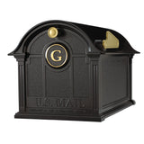 Whitehall Balmoral Mailbox Personalized Monogram Package - Black