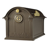 Whitehall Balmoral Mailbox Personalized Monogram Package - Bronze