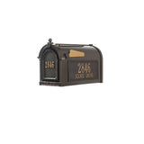 Whitehall Capitol Mailbox Side Plaques and Door Personalized Plaque Package - Bronze