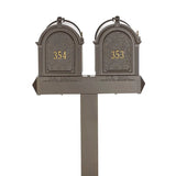 Whitehall Multi Mailbox Dual Capitol Package Personalized Plaque - Bronze