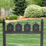 Whitehall Multi Mailbox Quad Package Personalized Plaque - lifestyle