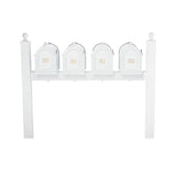 Whitehall Multi Mailbox Quad Package Personalized Plaque - White
