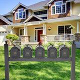 Whitehall Multi Mailbox Quint Package Personalized Plaque - lifestyle