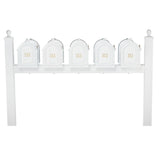 Whitehall Multi Mailbox Quint Package Personalized Plaque - White