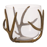 Wrapped Antler Metal Vase By Accent Decor