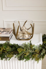 Wrapped Antler Metal Vase By Accent Decor